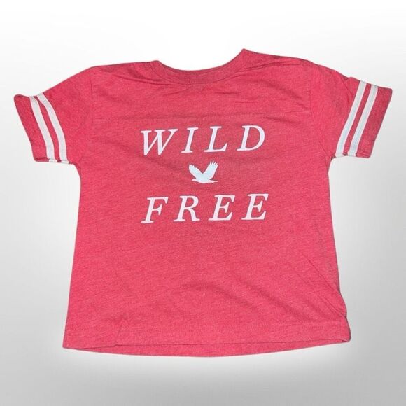 Rabbit Skins Toddler Wild Free Lake Effect Co Football T-Shirt Size 5/6 - Picture 6 of 6